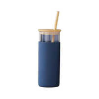 Gbi-4071 480ml Borosilicate Glass Bottle - Color: Blue