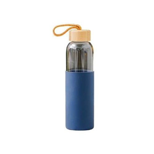 Gbi-4072 600Ml Borosilicate Glass Bottle - Color: Blue