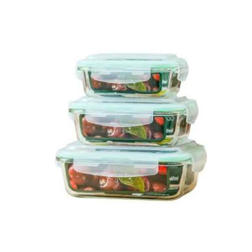 Gbi-4160 3 Container Set - Color: Transparent