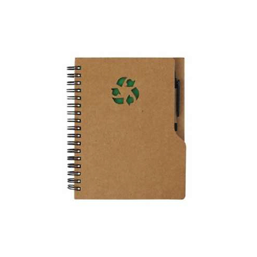 Gbi-4408 Eco Recycle Notebook - Available Color: Brown