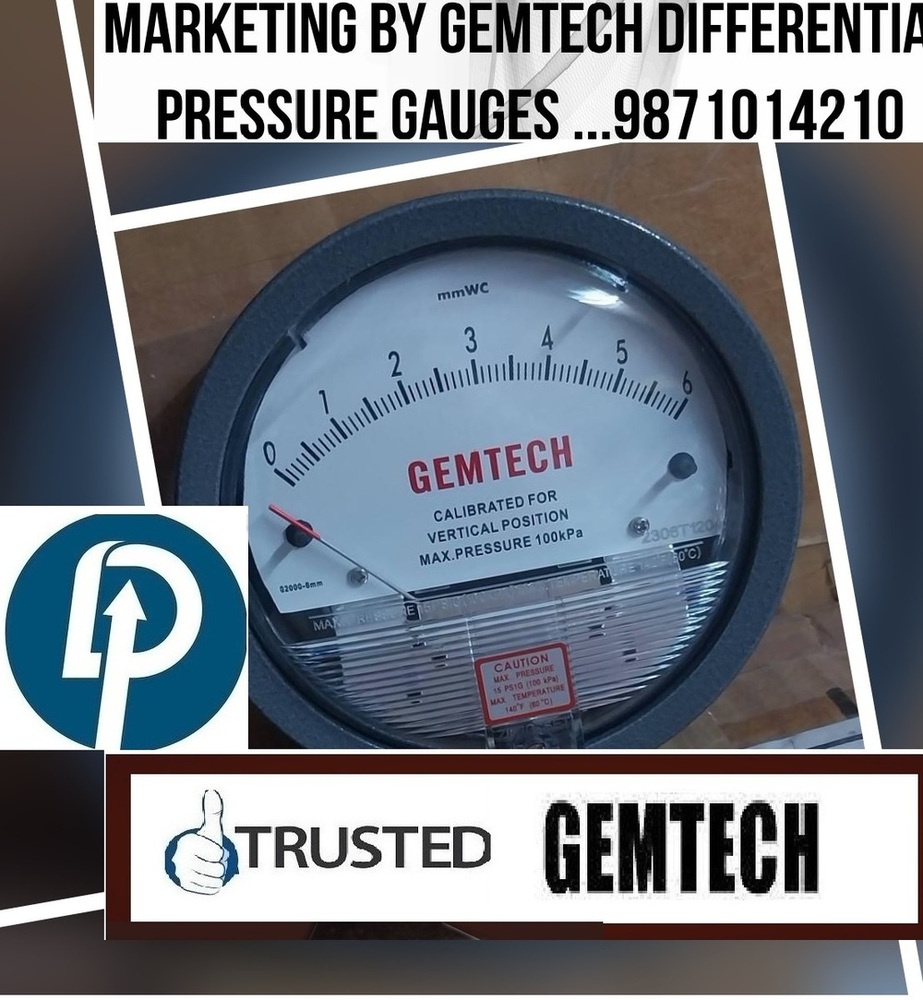 Badaun Industrial Area Uttar Pradesh - GEMTECH I DIFFERENTIAL PRESSURE GAUGE