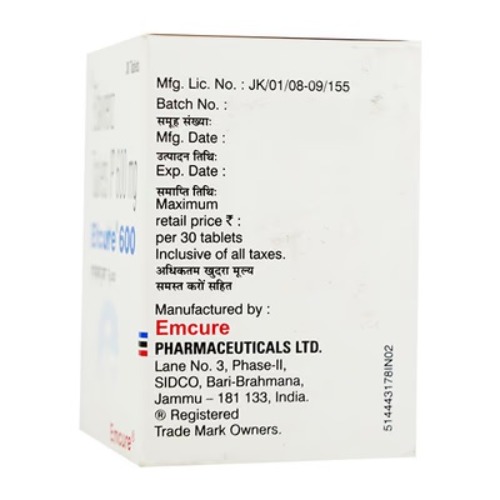Efcure 600 Mg Tablet - Recommended For: Doctor