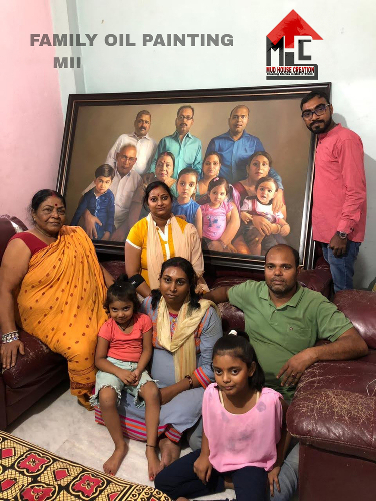 Family Oil Painting