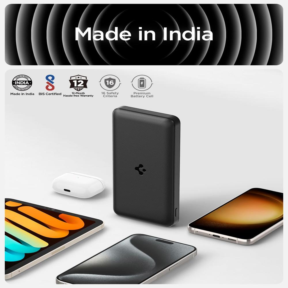 Spigen ArcPack 20000mAh Power Bank, PD3.0- Black