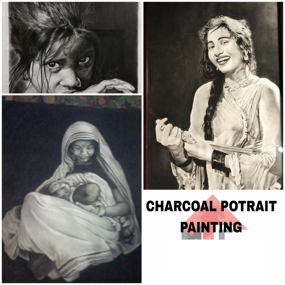 Charcoal Potrait Painting