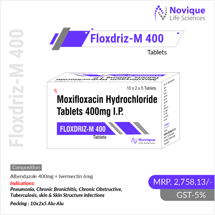 Moxifloxacin 400mg - Dosage Form: Tablets