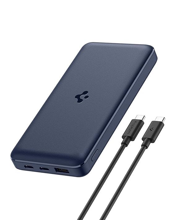 Spigen ArcPack 20000mAh Power Bank, PD3.0- Navy Blue