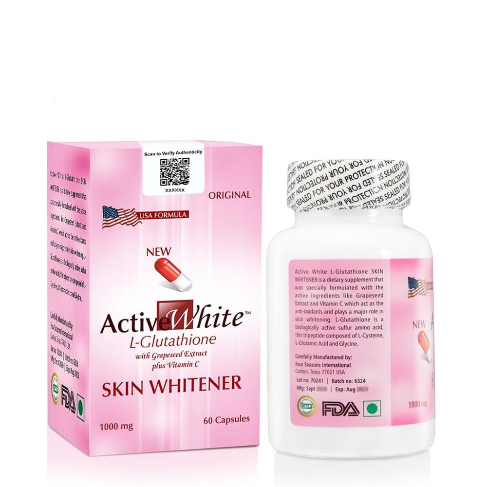 Active White L Glutathione Skin Whitening Capsules