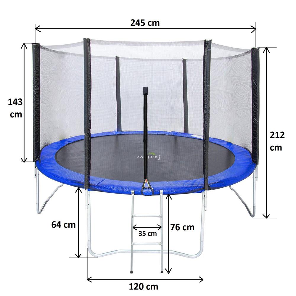 Dolphy 8 Feet Jumping Trampoline with Enclosure