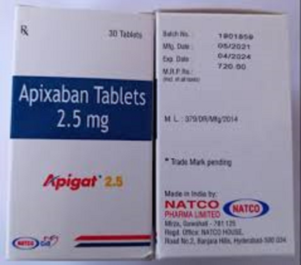 Apigat 2.5 Mg Tablets
