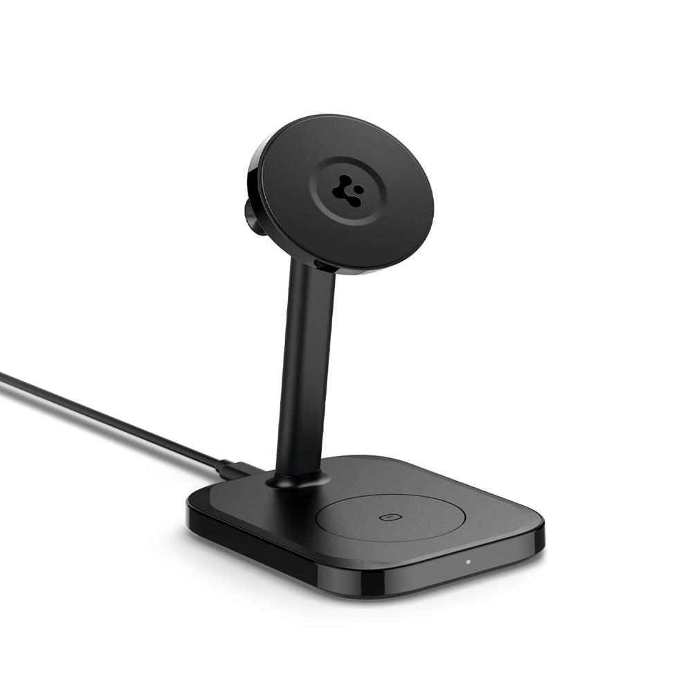 Spigen For Qi2 15w, Magsafe Wireless Charging Stand- Black - Features: Dashboard Mount