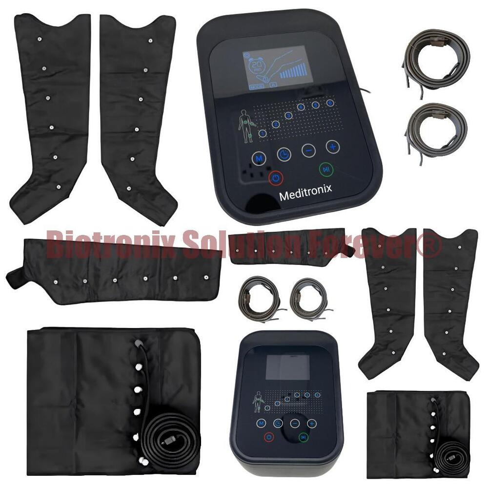 Clinical Grade 6 Chamber DVT Pump with Leg Extensions, Waist & Arm Sleeves