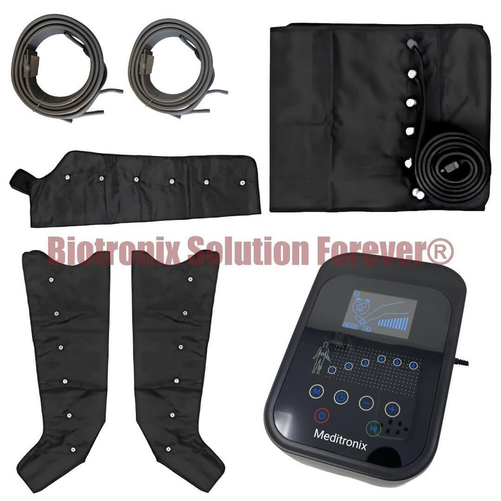 Clinical Grade 6 Chamber DVT Pump with Leg Extensions, Waist & Arm Sleeves