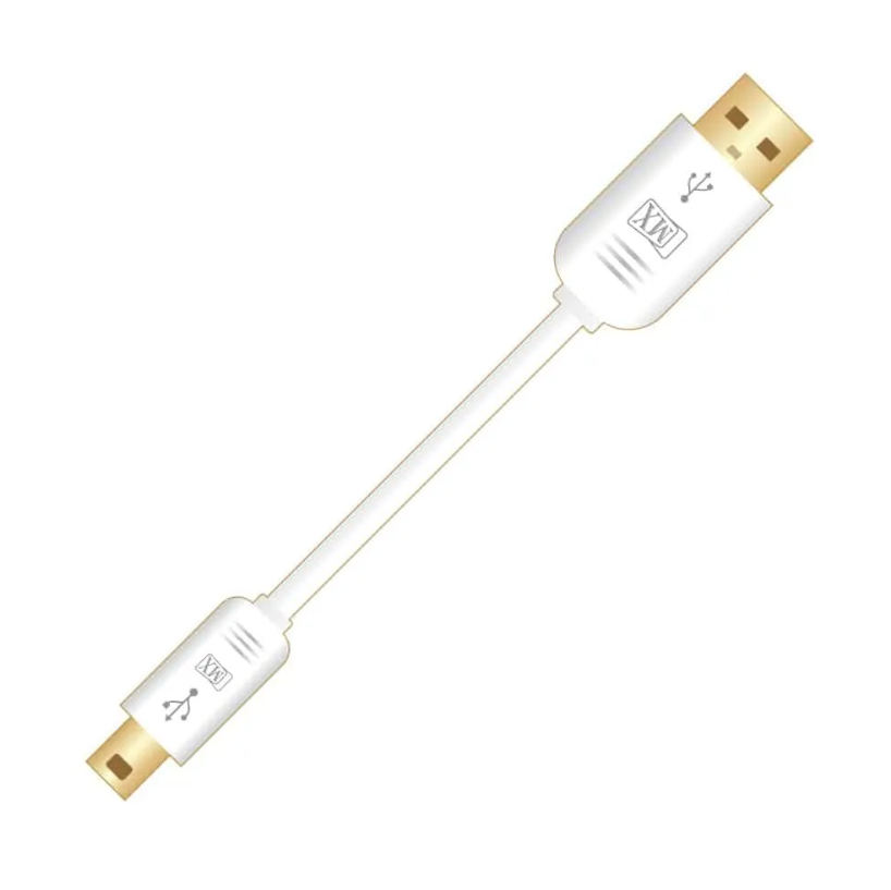 MX USB A MALE TO MINI USB B 5 PIN MALE CORD 1.5 MTRS