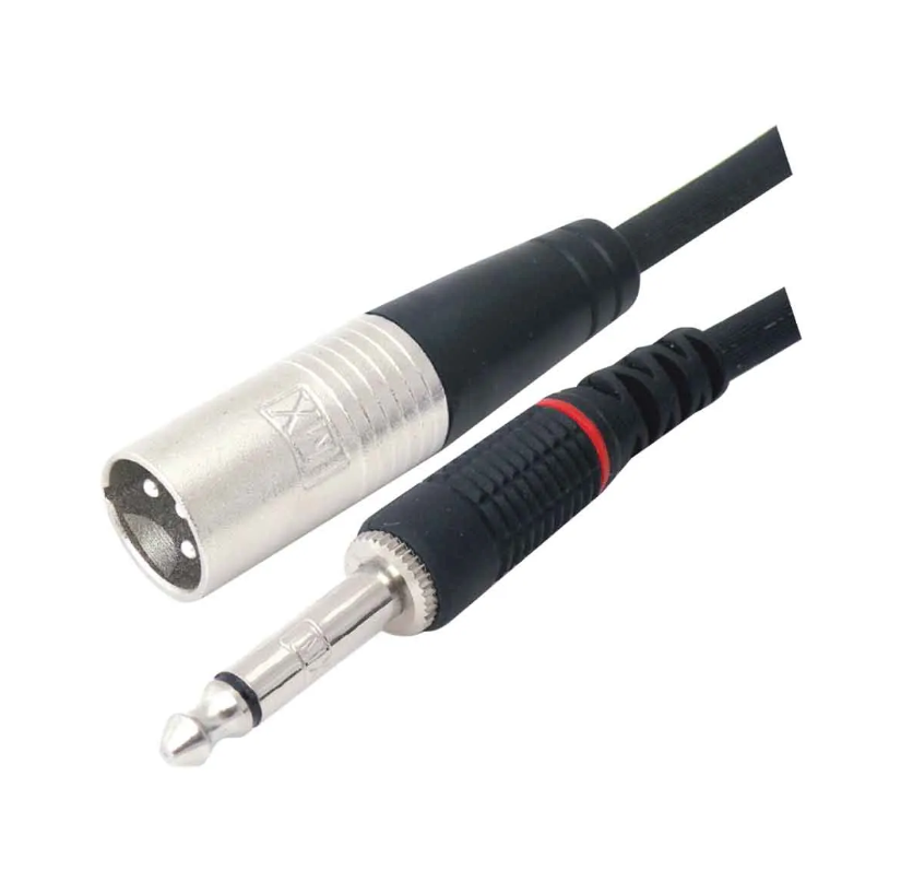 Mx Xlr 3-Pin Mic Male To P-38 Mono Male Cord 20 Meters - Conductor Material: Brass