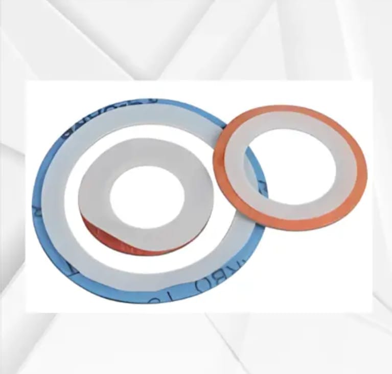 Envelope Gasket - Ptfe Material, White Color, Ring Shape | Suitable For Chemical, Petrochemical, And Food Industries, Excellent Non-stick Properties