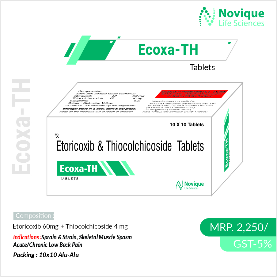 Etoricoxib 60 Mg + Thiocolchicoside 4Mg
