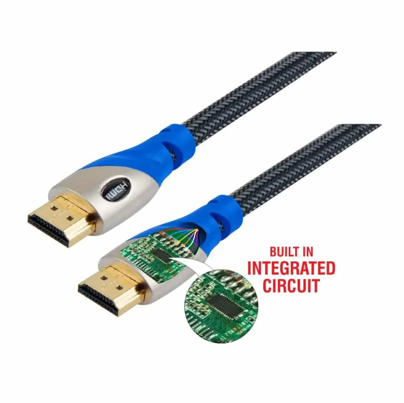 Mx Hdmi 2.0V Male To Male Active Cable With Built-In Integrated Circuit   25 Meters - Color: Black