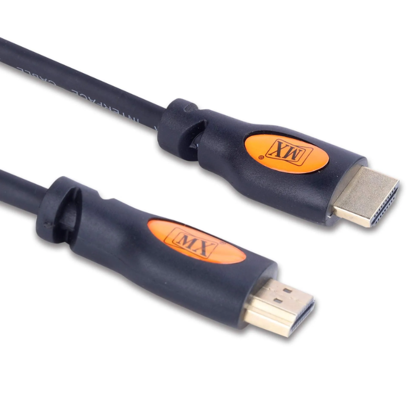 Mx Hdmi Male To Male Cord 1.4V 12 Meters - Color: Black