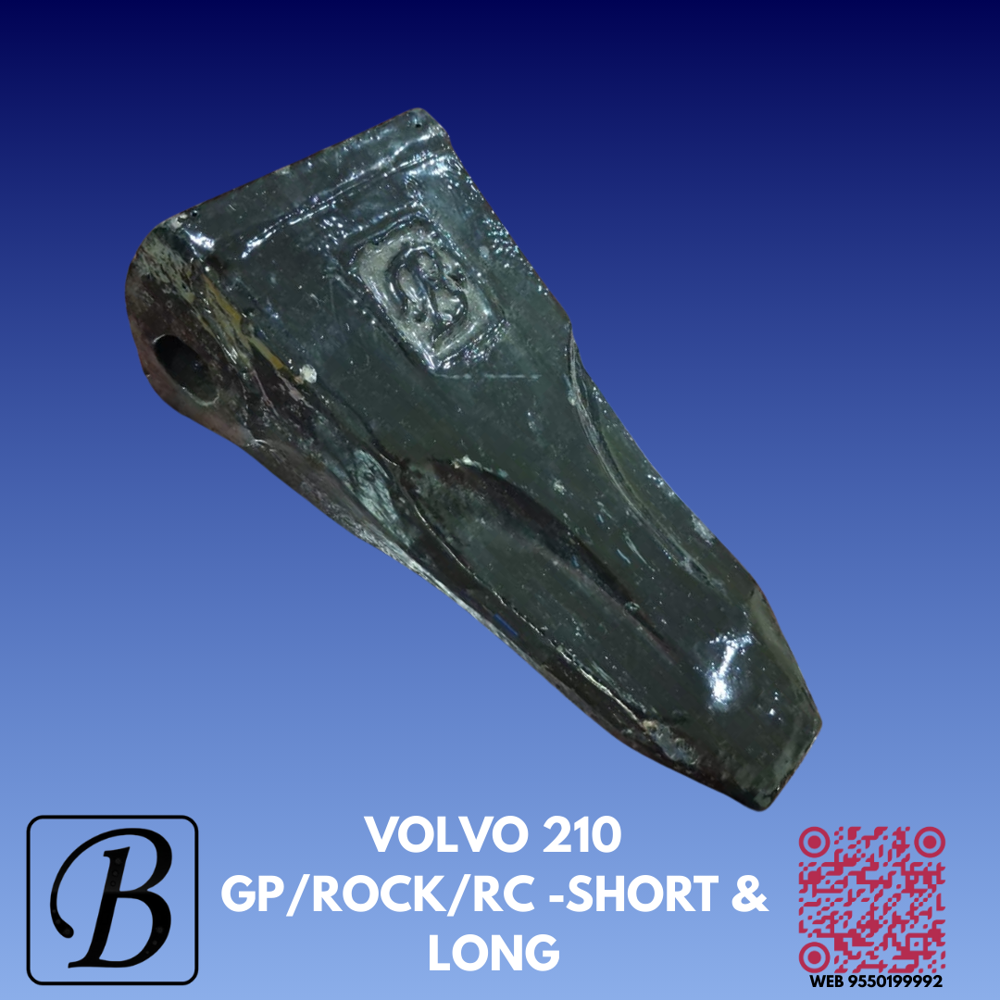 Volvo 210 Soil Tooth Points - Color: Black