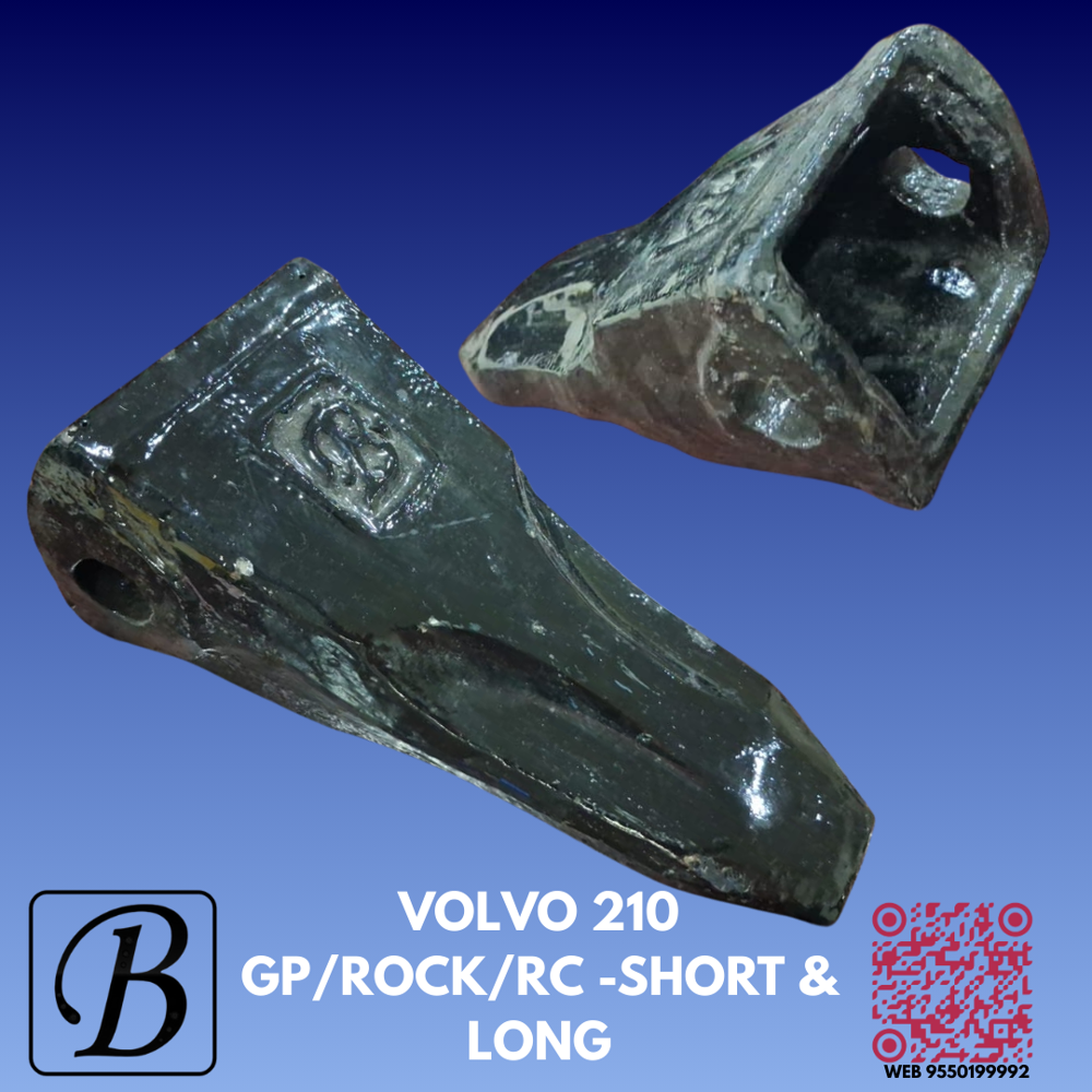Volvo 210 Soil Tooth Points - Color: Black