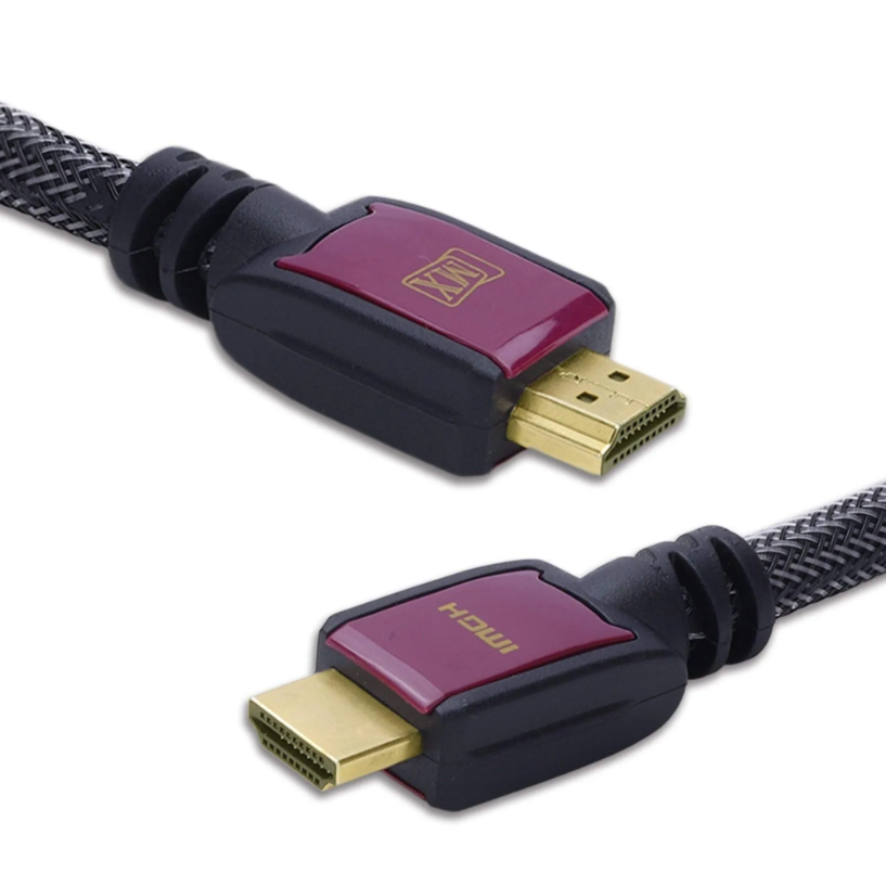 Mx Hdmi Cable 1.4 Version With Nylon Mesh 26 Awg Suppression Core 3 Meters - Conductor Material: Brass