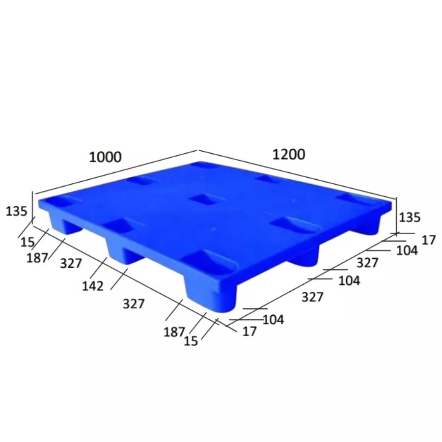 1200x1000x135mm Plastic Nestable Pallet