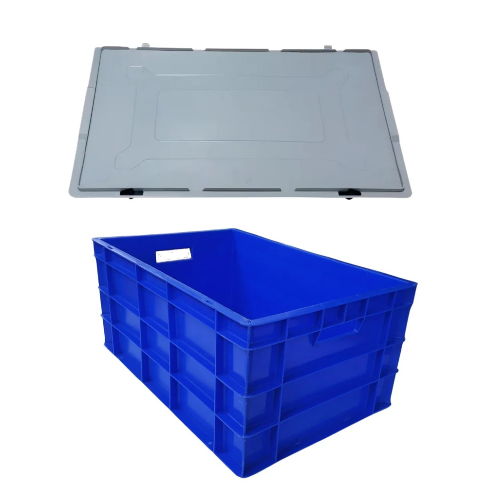 PLASTIC CRATE WITH LID