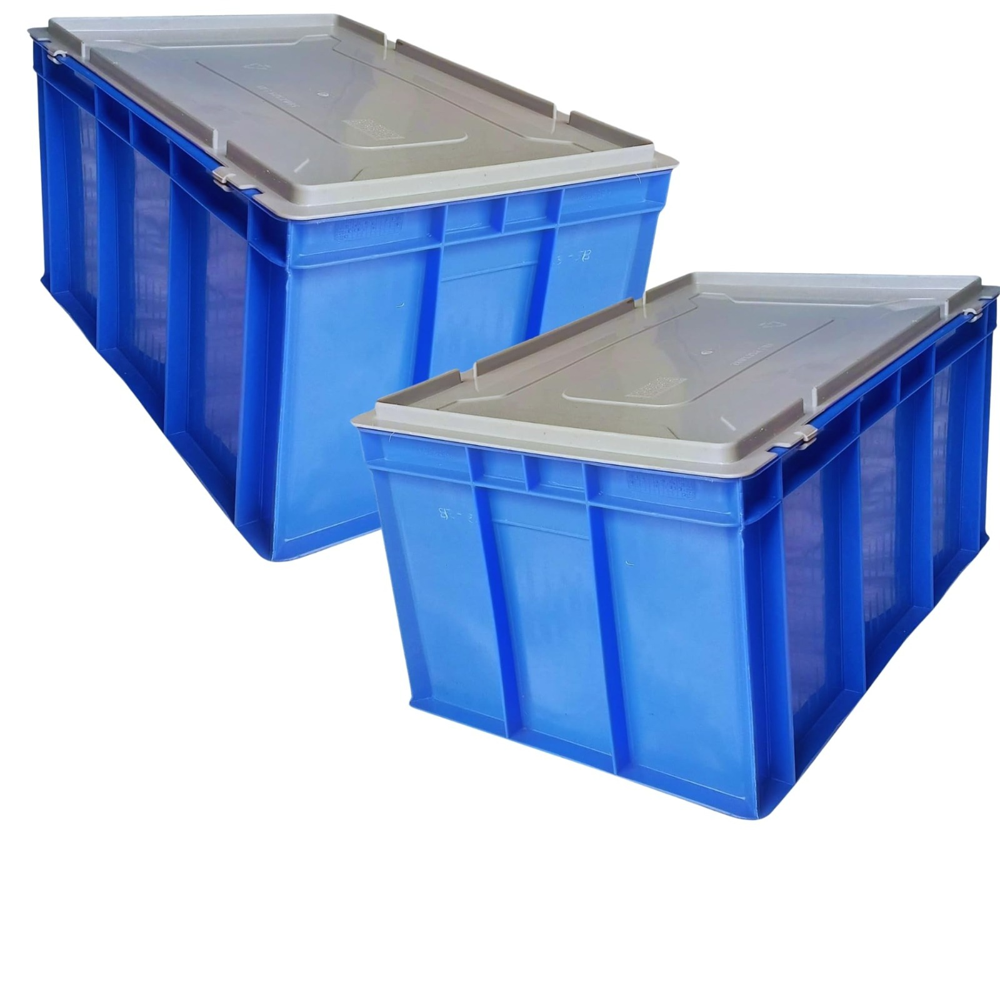 PLASTIC CRATE WITH LID