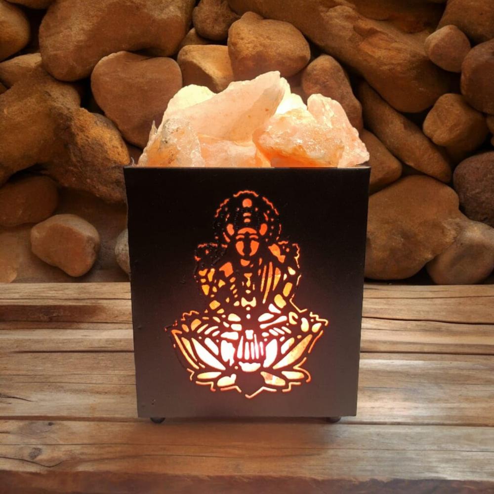Air show Gaaytri Mantra Himalayan Rock Salt Lamp