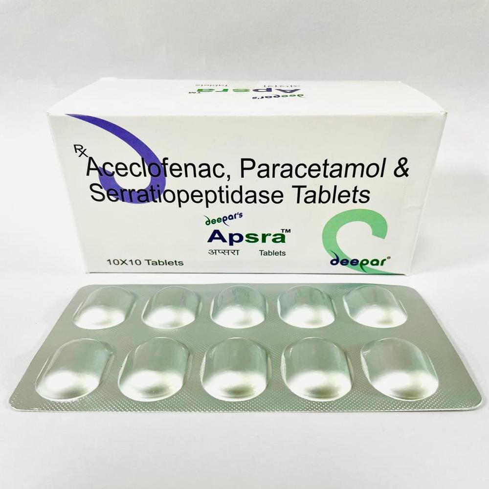 Aceclofenac 100Mg + Serratiopeptidase 15Mg + Pcm 325Mg Tablets - Storage Instructions: Dry Place