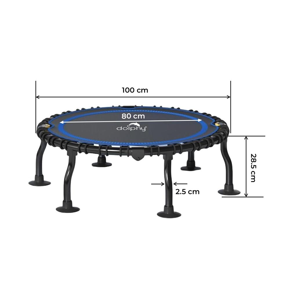 Foldable Bungee Trampoline Re-bounder Exercise Jumping - Application: Cardio