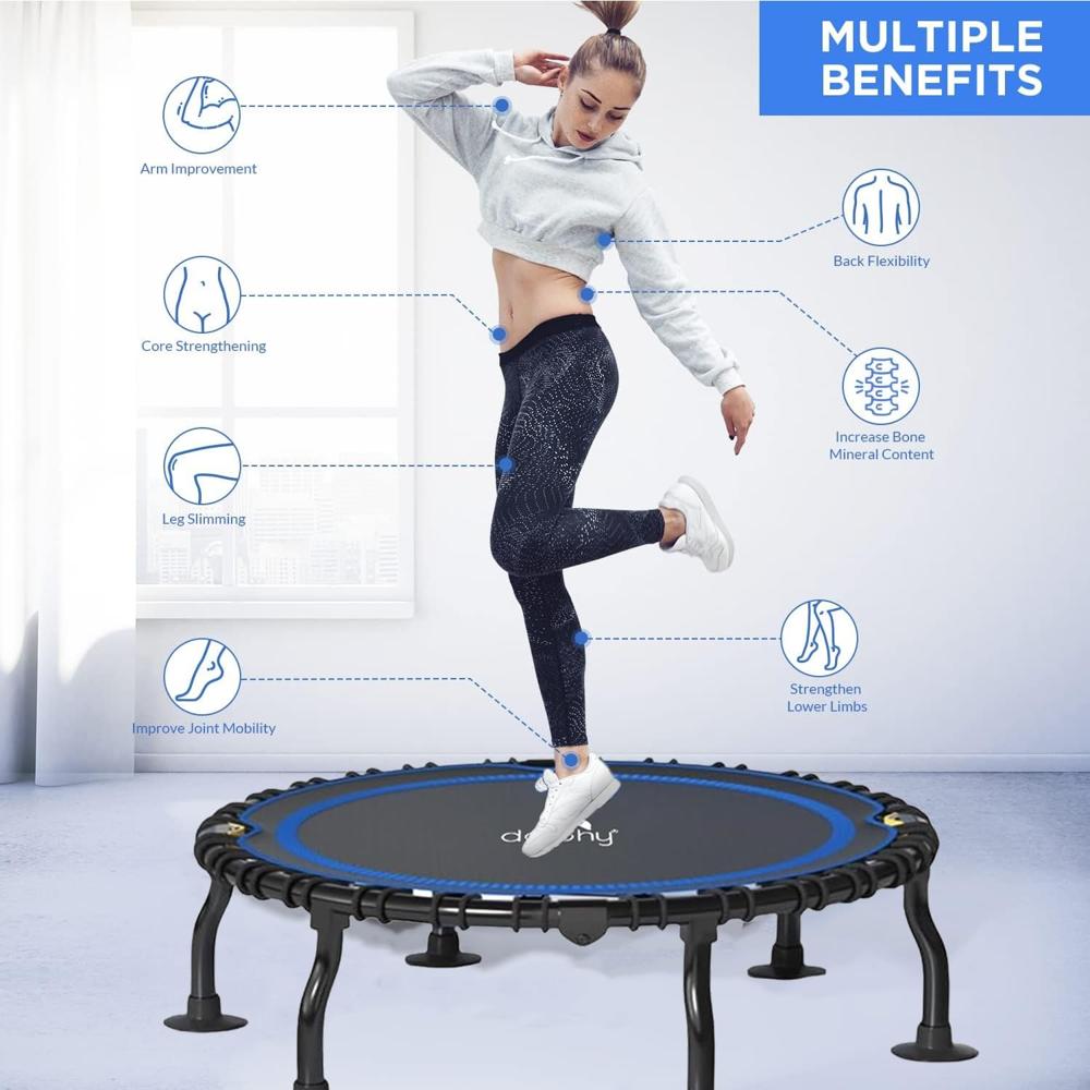 Foldable Bungee Trampoline Re-bounder Exercise Jumping - Application: Cardio