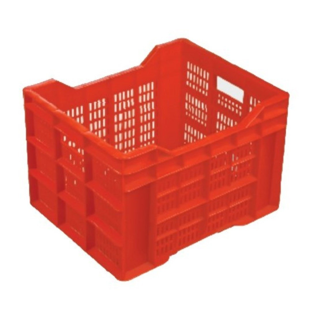 Red Hdpe Vegetable Crate
