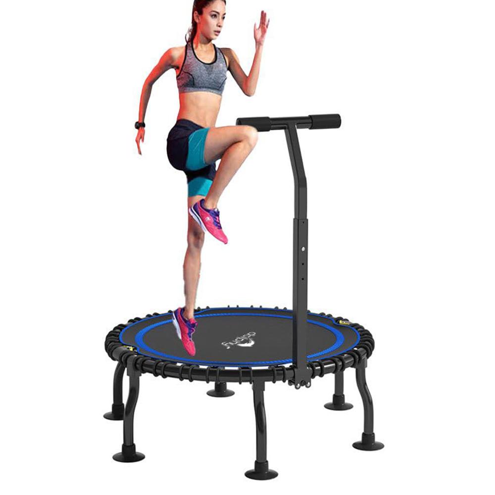 Foldable 40 Inch Bungee Trampoline Rebounder Exercise Jumping Cardio Trainer - Frame Material: Steel
