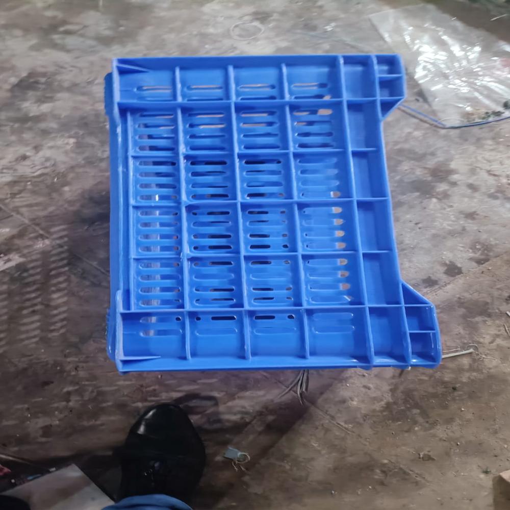 Perforated Plastic Crates - Color: Blue