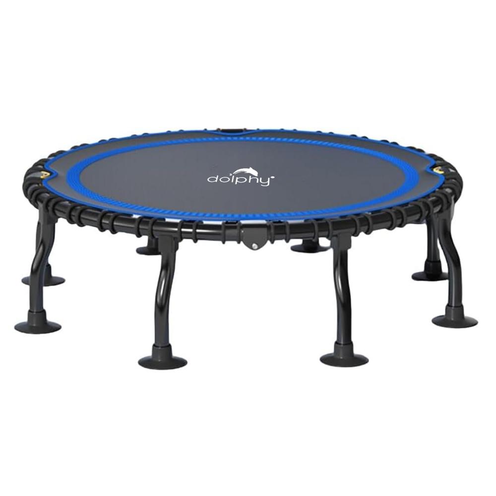 Foldable Trampoline Rebounder Exercise Jumping Cardio Trainer, Covered Bungee Rope System,