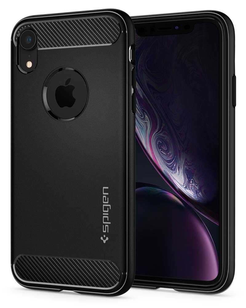 Spigen Back Cover Case For Iphone Xr- Matte Black - Body Material: Tpu