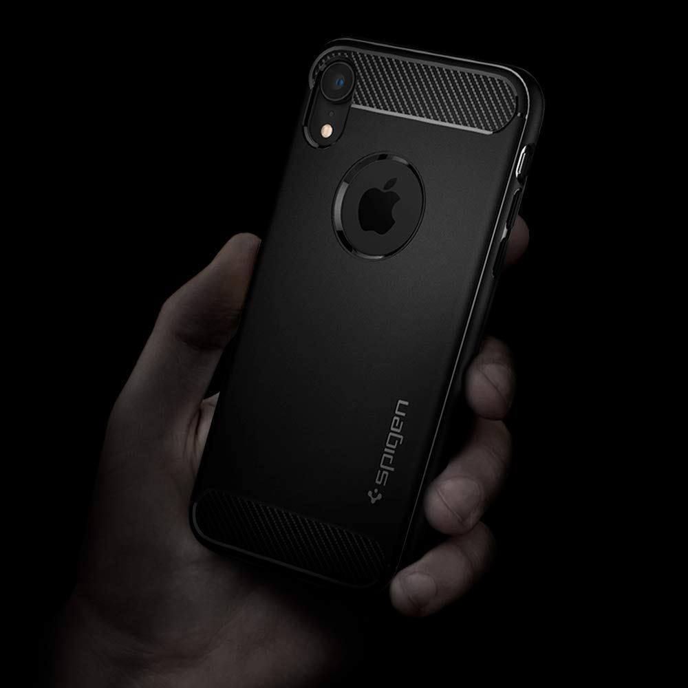 Spigen Back Cover Case For Iphone Xr- Matte Black - Body Material: Tpu