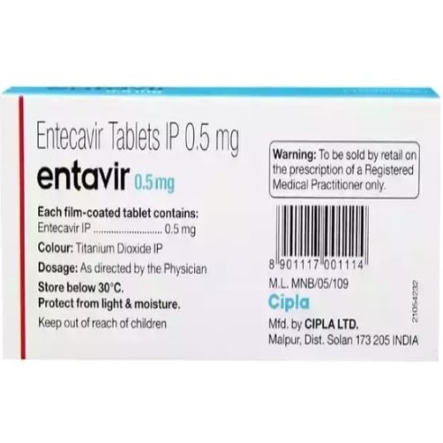 Entavir 0.5 mg Tablet