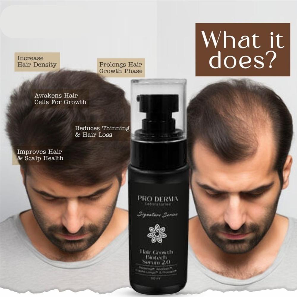 Pro Derma Hair Growth Serum 50ml Supports Thicker, Fuller & Healthier-Looking Hair | Pack of 1