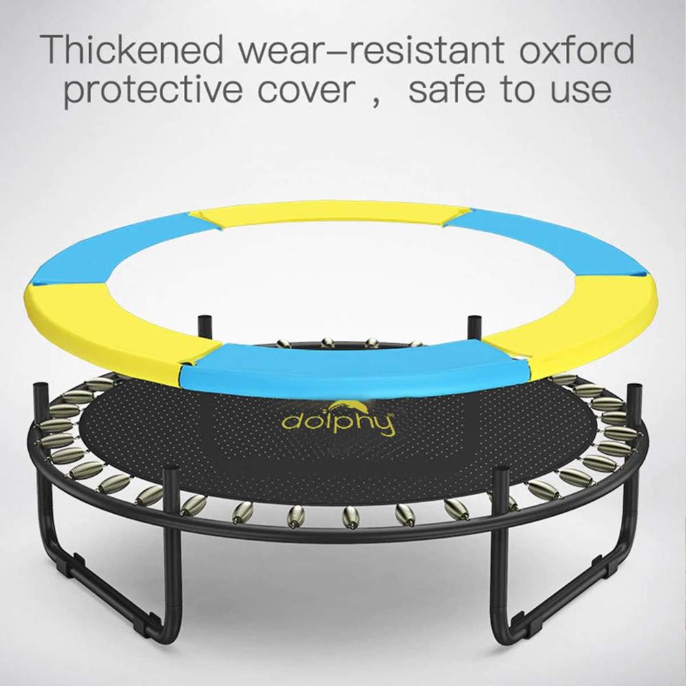 Kids Trampoline With Enclosure Net And Steel Foam U Handle, - Dimensions: 60 Inch (In)