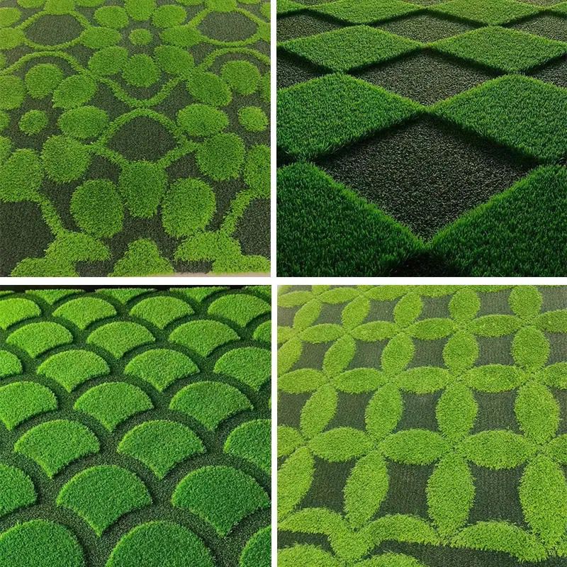 Pattern Designer Artificial Grass for Events & Commercial Installations Designer Pattern Grass Flooring for Exhibitions & Events