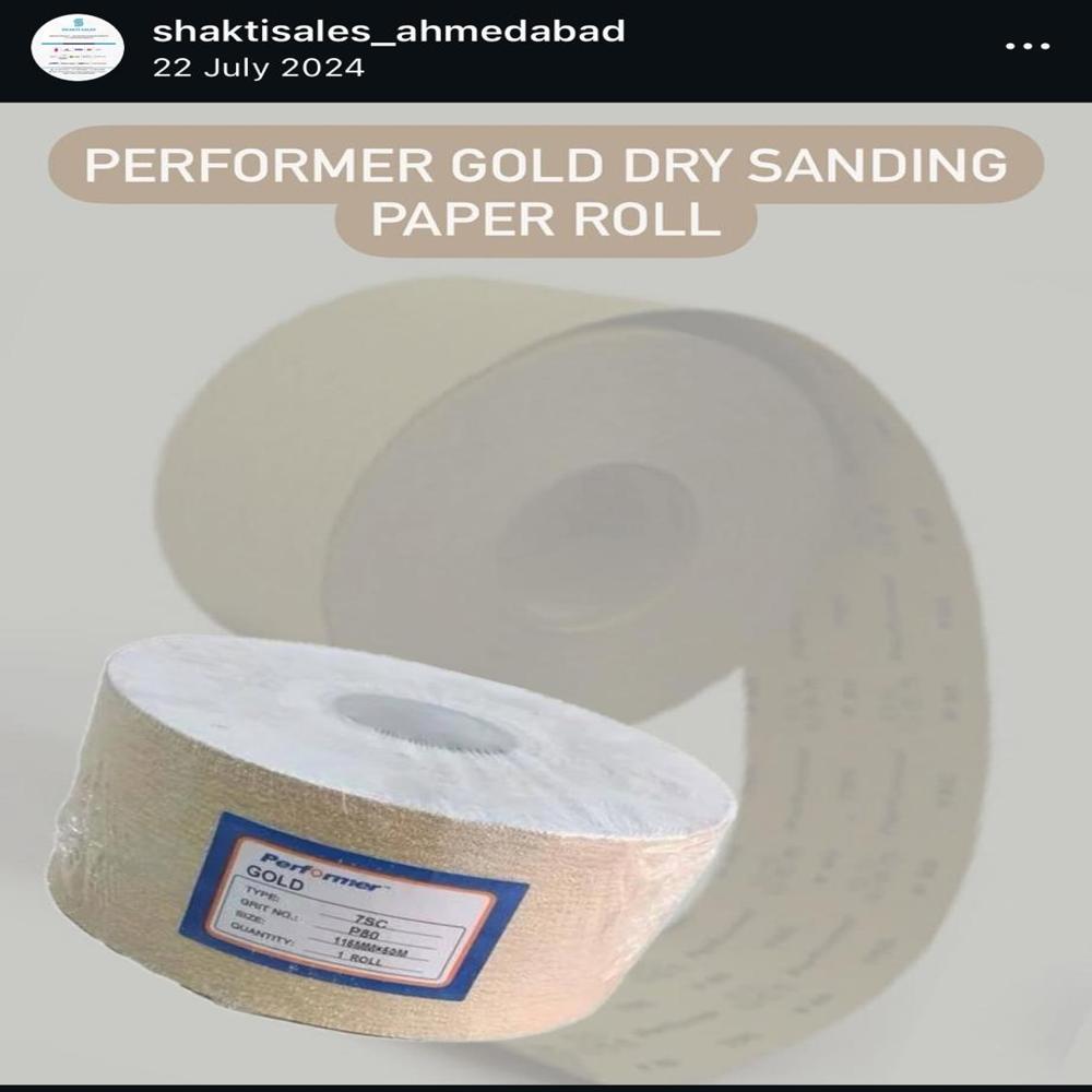 performer dry sanding 7sc gold roll
