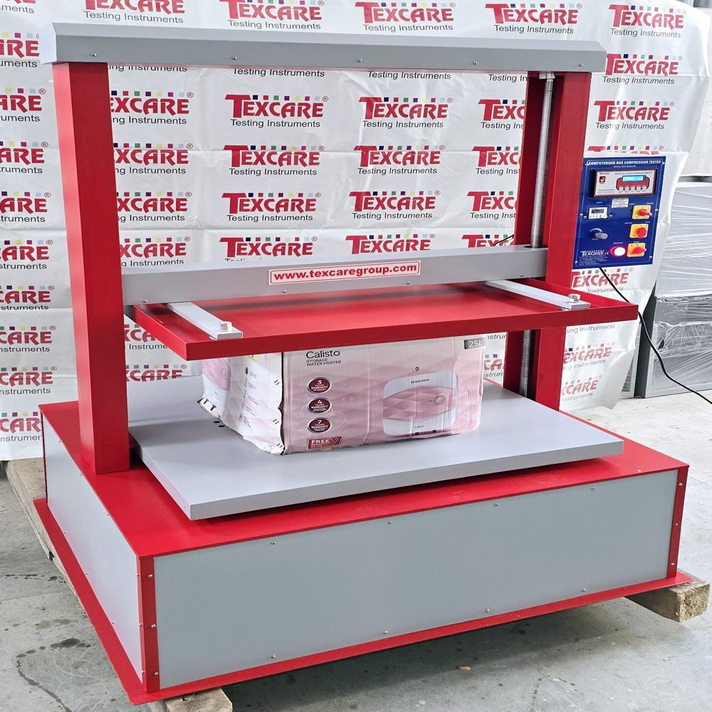 Red And White Computerized Box Compression Tester