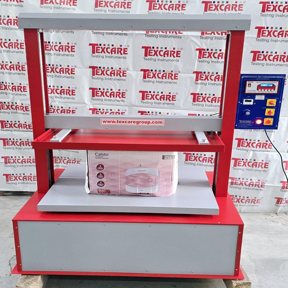 Red And White Computerized Box Compression Tester