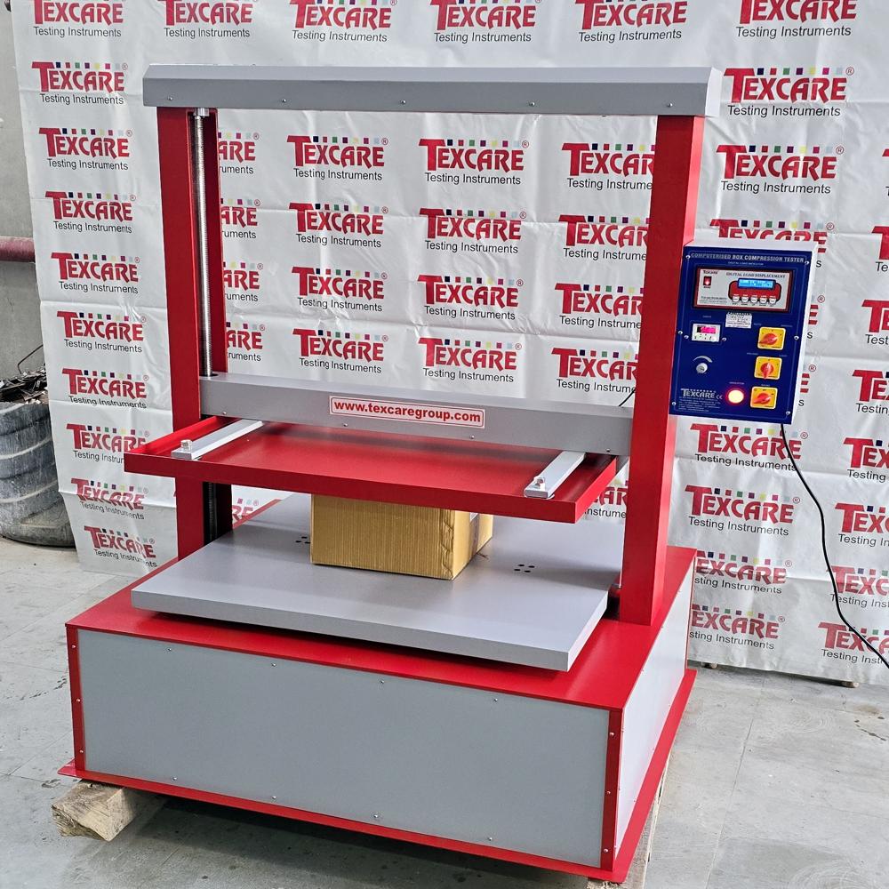 Red And White Computerized Box Compression Tester