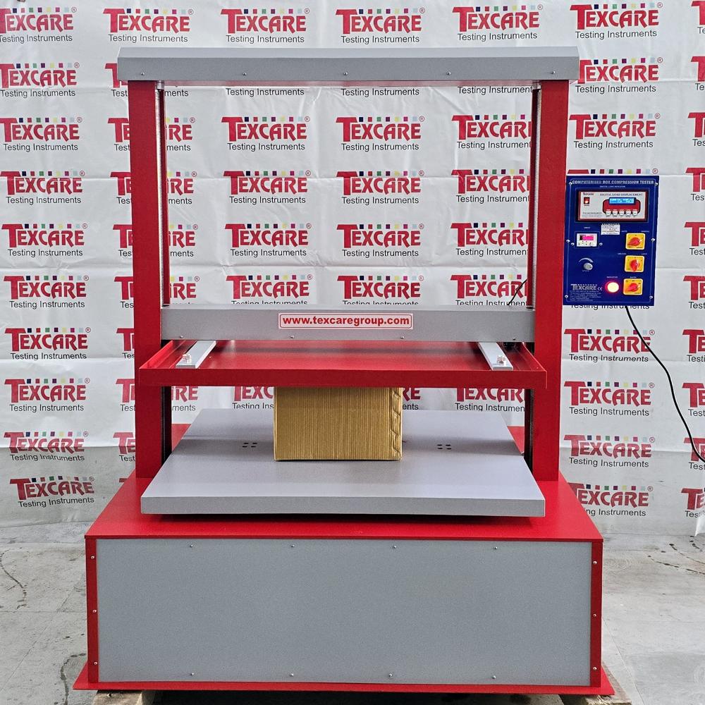 Red And White Computerized Box Compression Tester