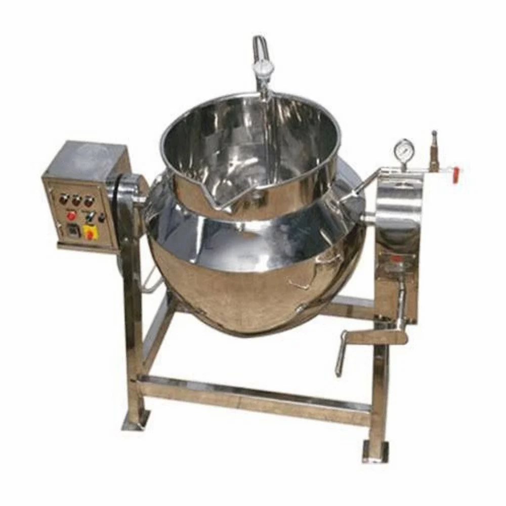 stainless steel 250/200 liter tilting paste kettle