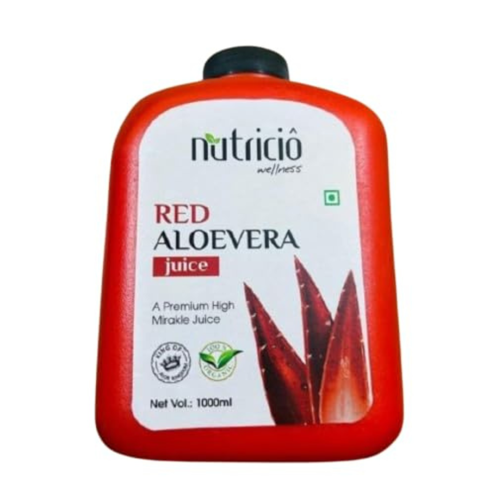 Nutricio wellness Mirakle Red Aloe Vera Juice 1000ml Pack of 1 Skin Rejuvenator & Immunity Support Wellness Drink